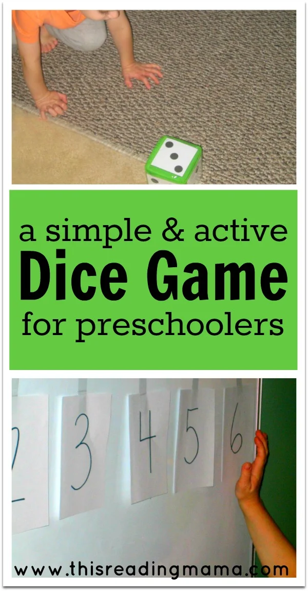 A Simple and Active Dice Game for Preschoolers