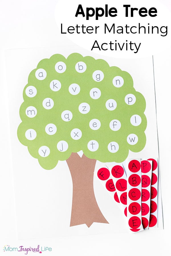 Letter Matching Apple Tree Activity