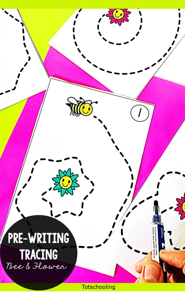  Bee and Flower Tracing