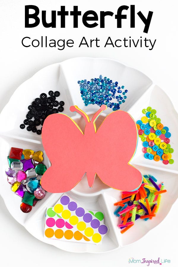 Decorate a Butterfly Collage Art Activity
