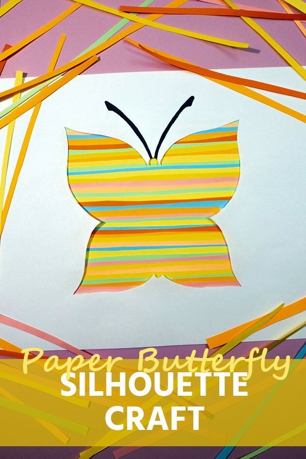 Paper Butterfly Silhouette Craft