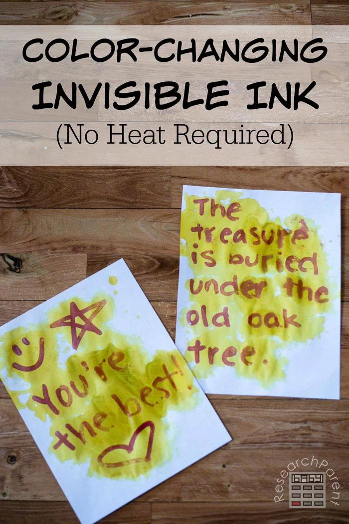 Color Changing Invisible Ink