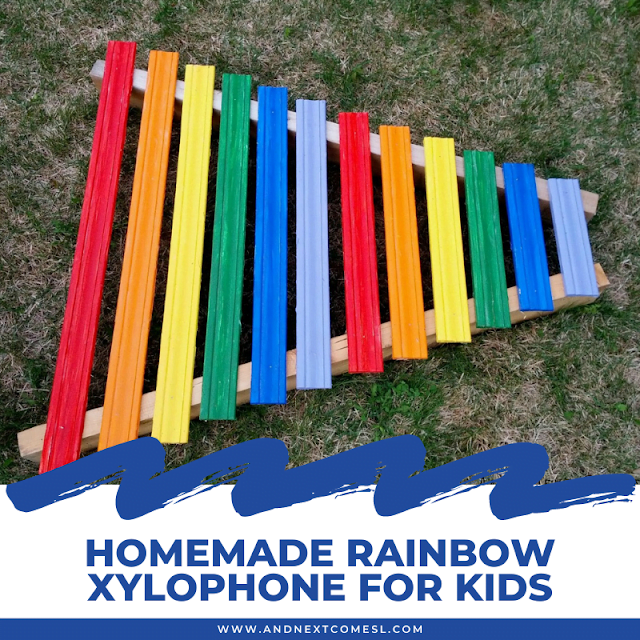 DIY Rainbow Xylophones