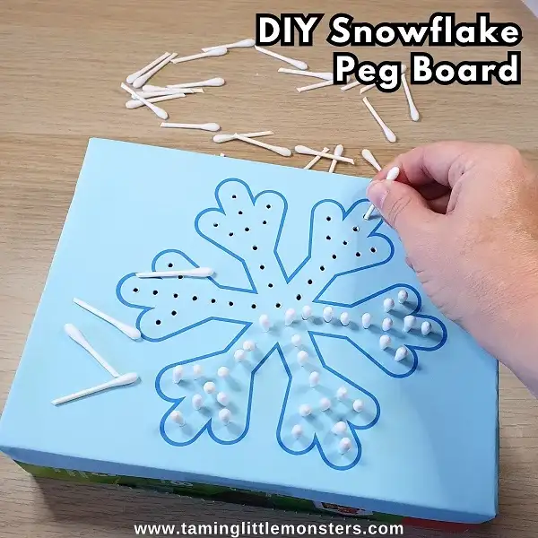 DIY Snowflake Peg Board