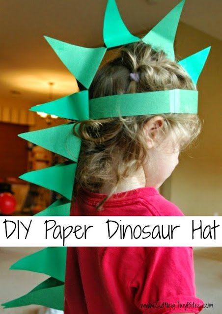 DIY Paper Dinosaur Hat