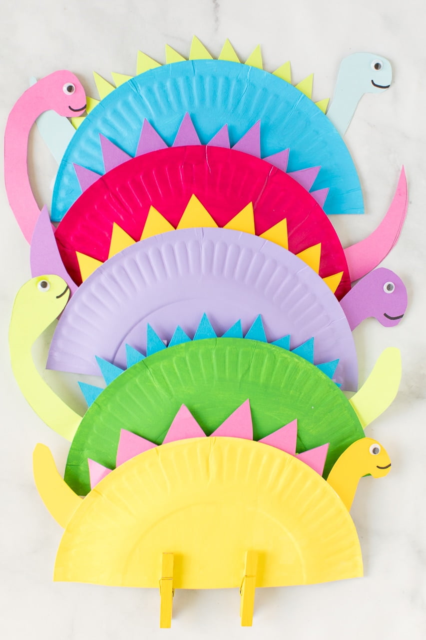 Paper Plate Dinosaur Craft