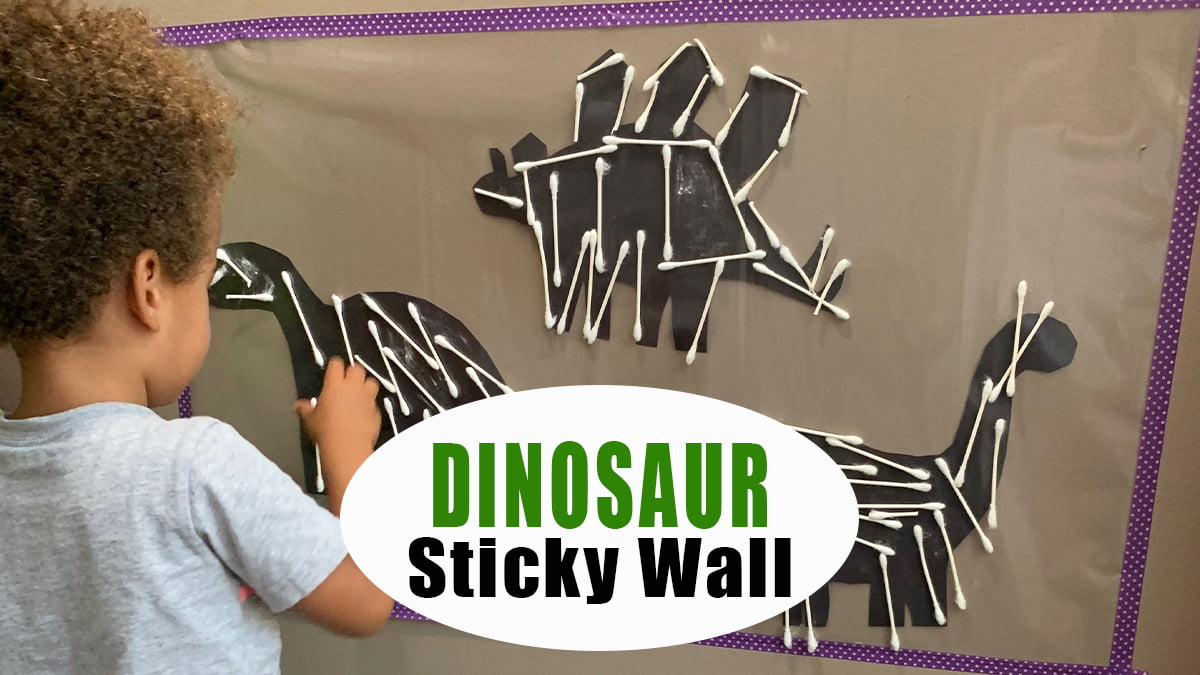 Dinosaur Bones Sticky Wall