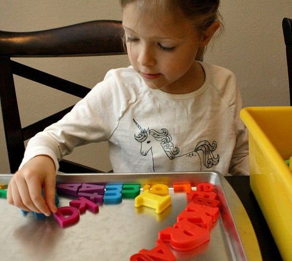 Magnetic Rainbow Letter