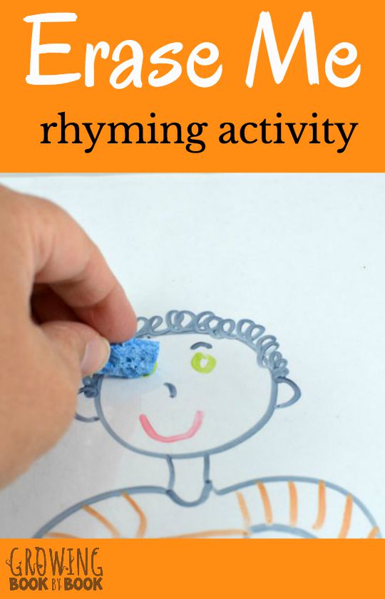 Erase Me Rhyming Activity