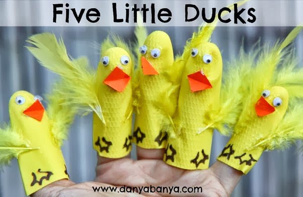 Five Little Ducks Hand and Finger Puppets

