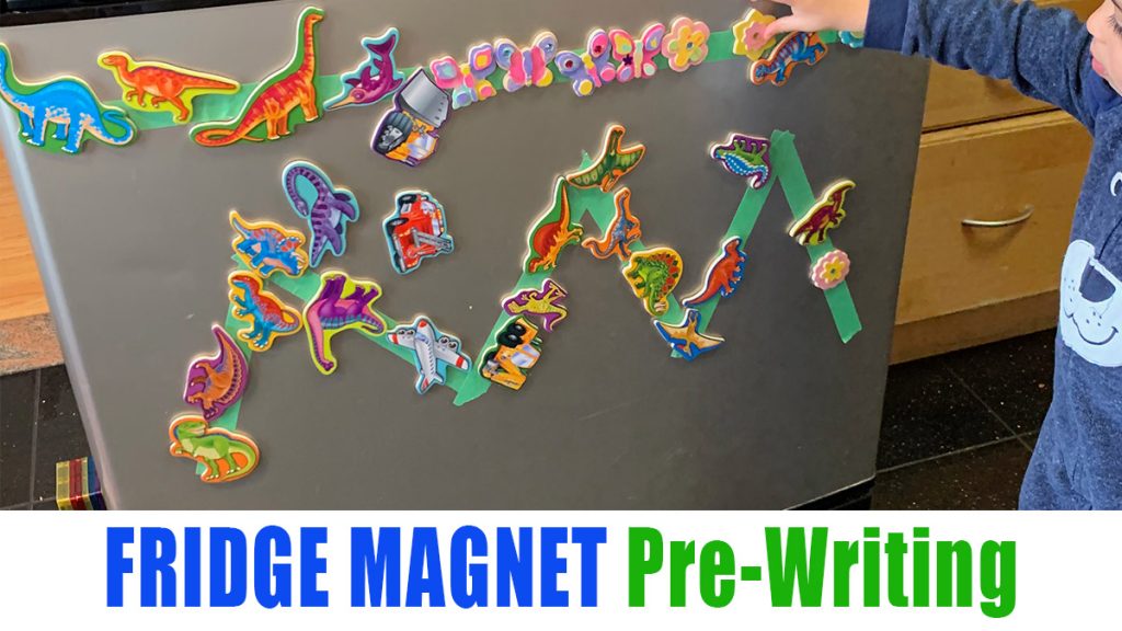 Fridge Magnet Pre-Writing Activity