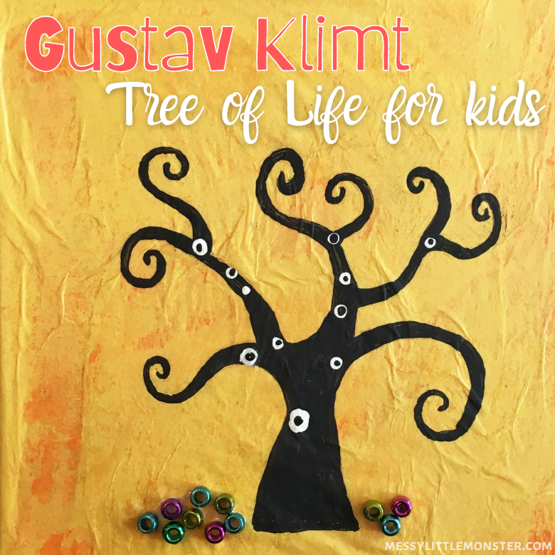 Gustav Klimt Tree of Life Craft for Kids