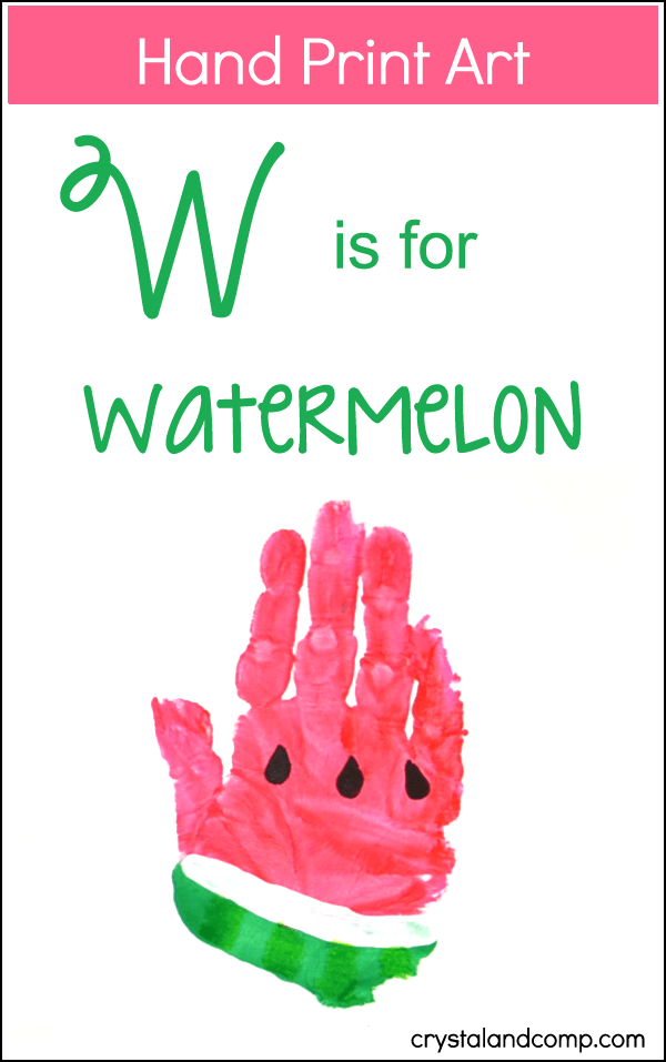 Hand Print Watermelon