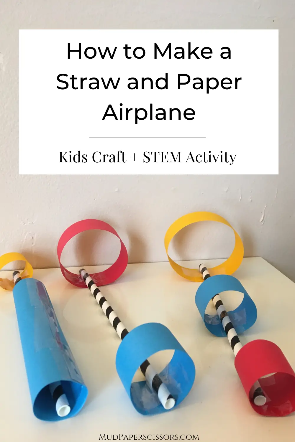 How to Make a Straw and Paper Airplane