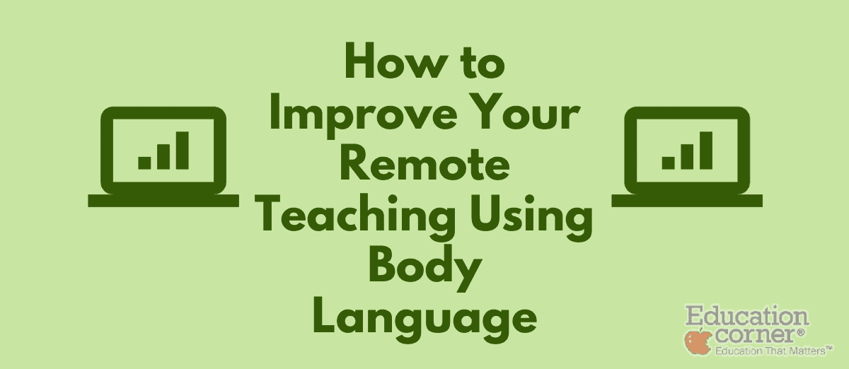 Improve online teaching using body language
