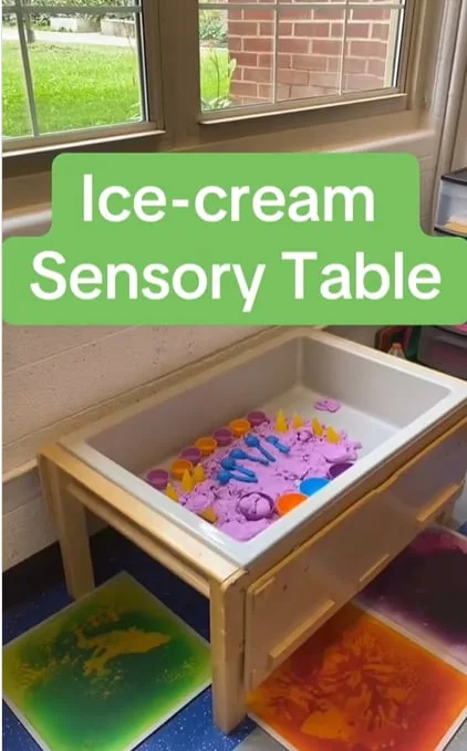 Ice Cream Kinetic Sand Table