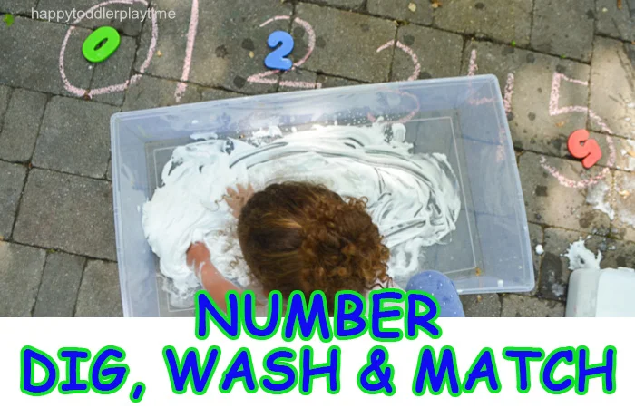 Number Dig, Wash & Match