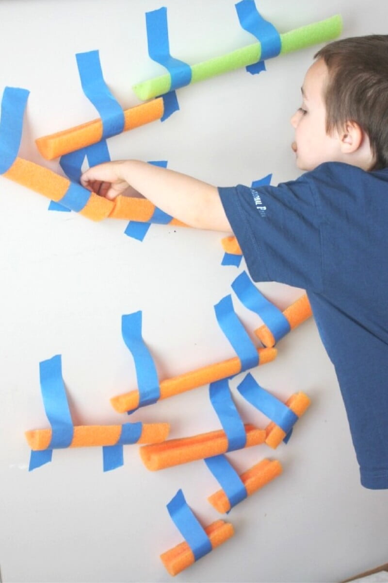 Pool Noodle Marble Run