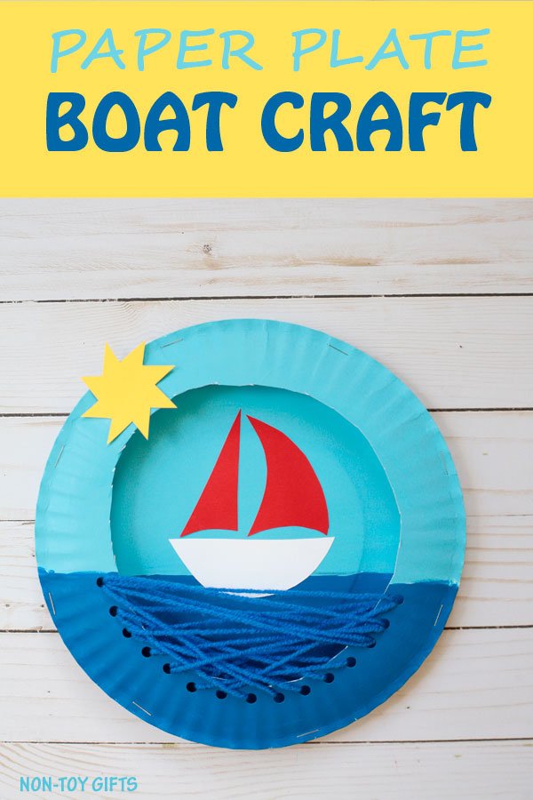 Paper Plate Boat Craft