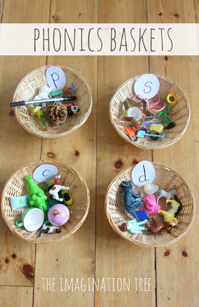 Sorting Baskets Phonics Activity