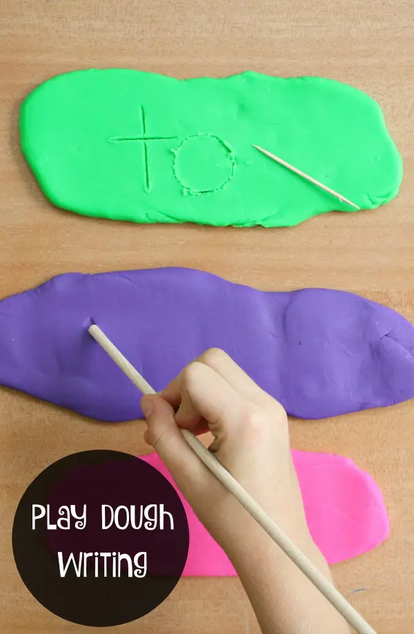 Play Dough Writing Tray