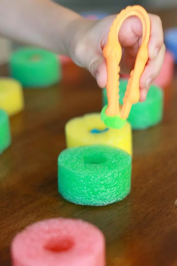 Pool Noodle Fine Motor Activity