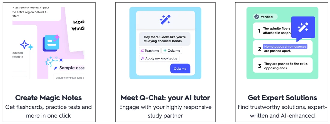 AI tools on Quizlet