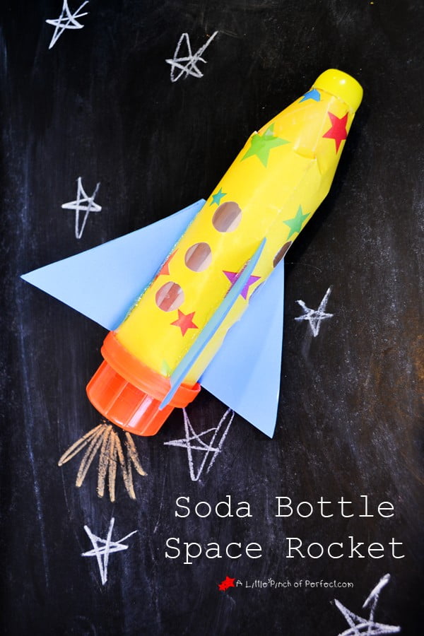 Soda Bottle Space Rocket Craft For Kids