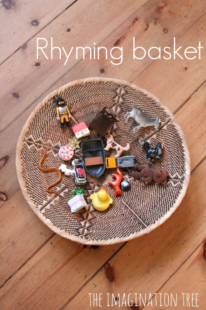 Rhyming Pairs Basket Literacy Game