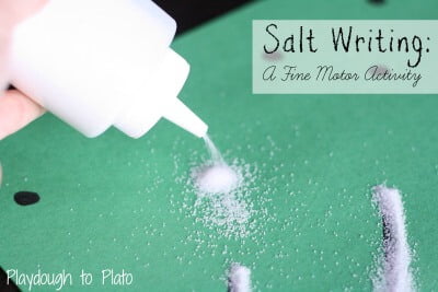 Squeeze Bottle Salt Writing