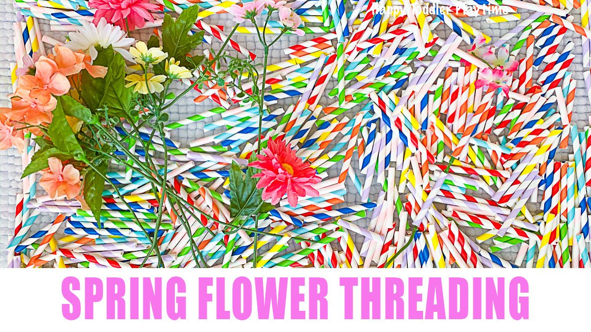 Spring Flower Fine Motor Threading