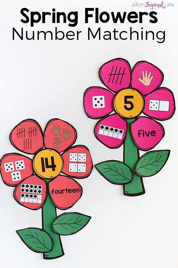 Flower Number Matching Activity