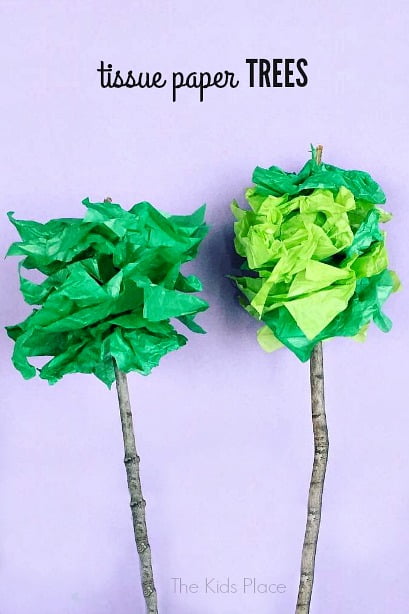 Tissue Paper Trees