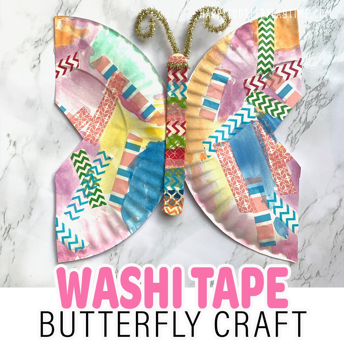  Washi Tape & Watercolor's Butterfly Craft
