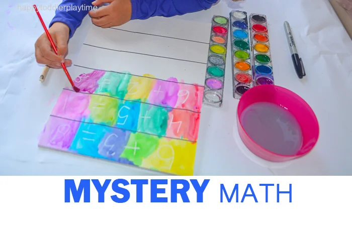 Mystery Math: A Crayon Resist Activity