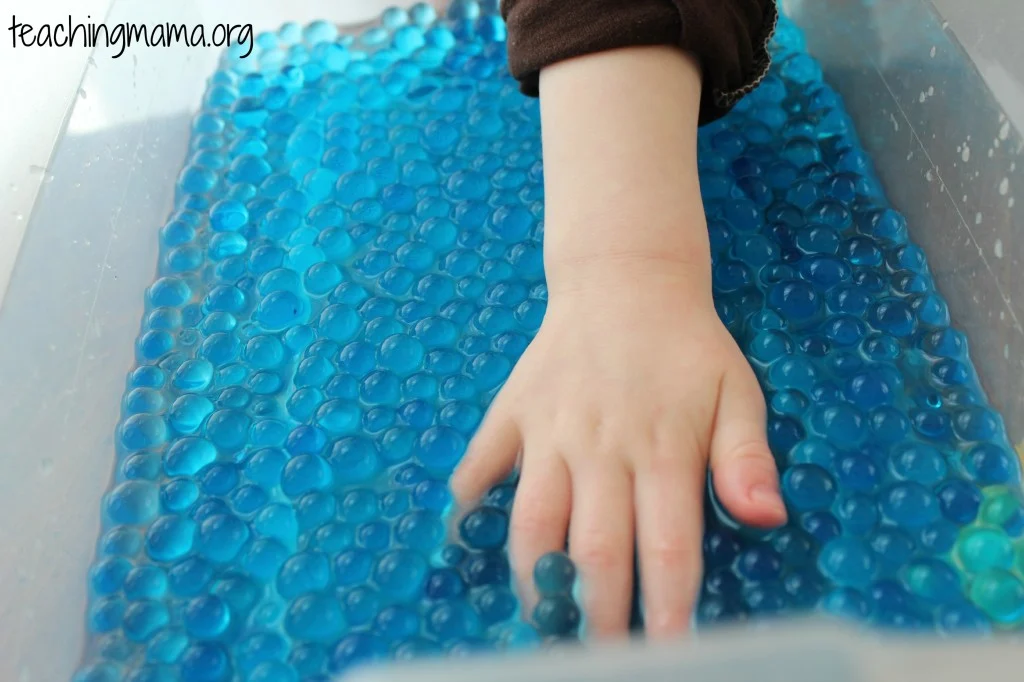 Fine Motor Skills with Water Beads