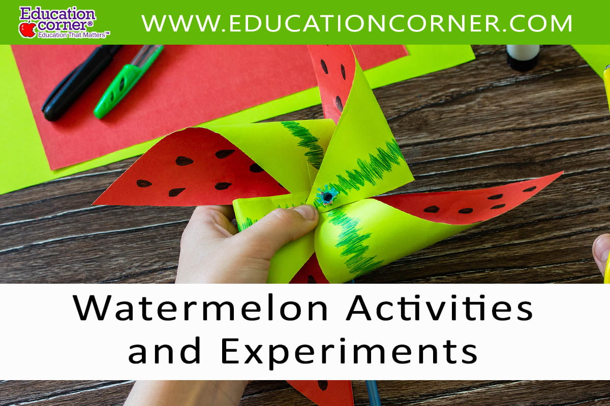Watermelon Activities and Experiments for preschoolers