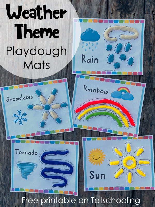 Weather Playdough Mats