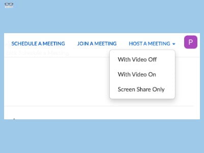 Zoom Host a meeting