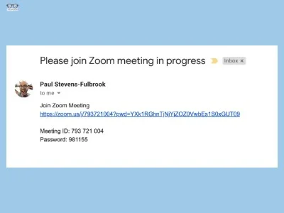 Zoom Invite email