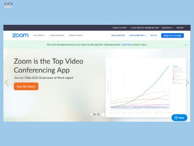 Zoom homepage