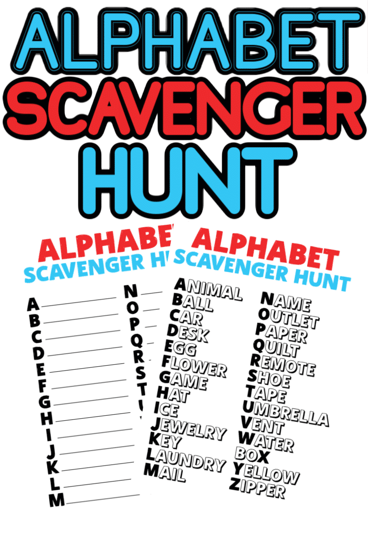 Free Printable Alphabet Scavenger Hunt