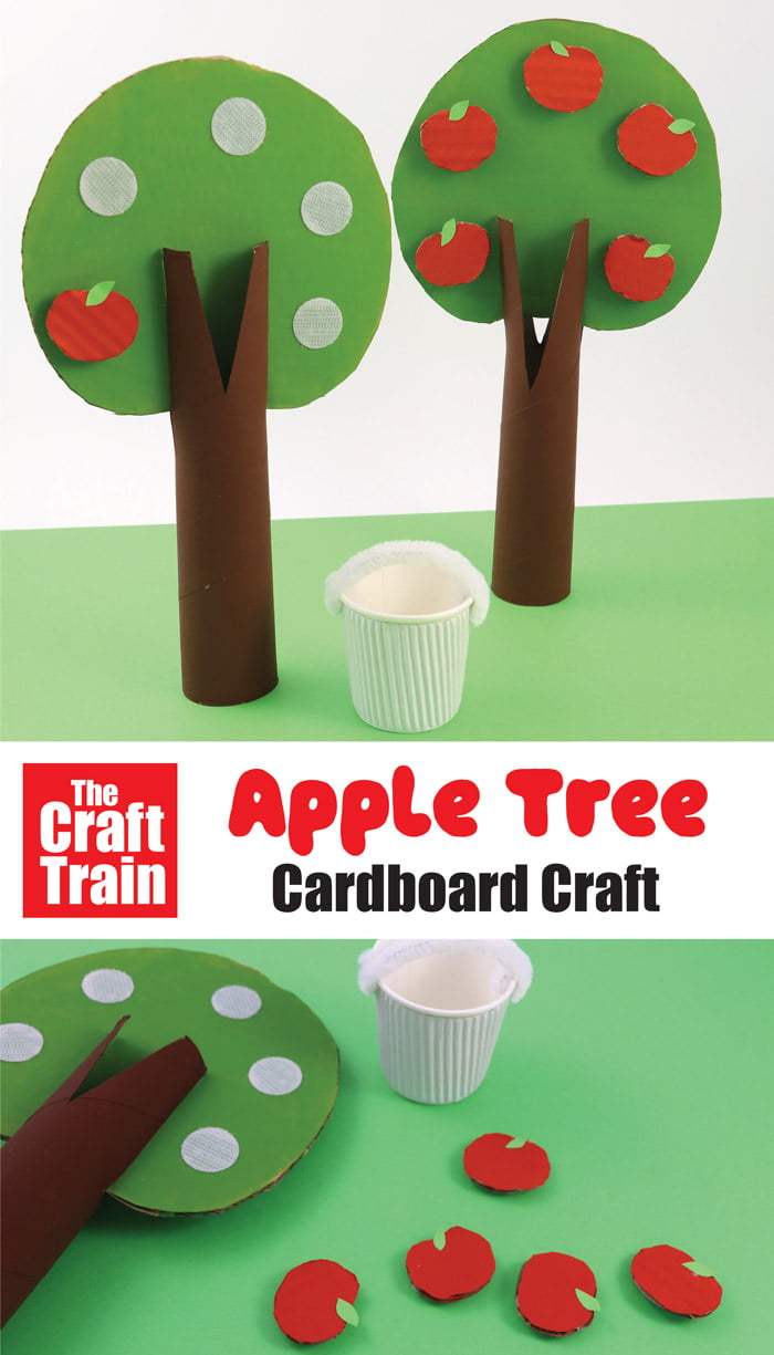  Cardboard Apple Tree Craft