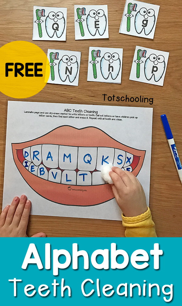 Alphabet Teeth Cleaning