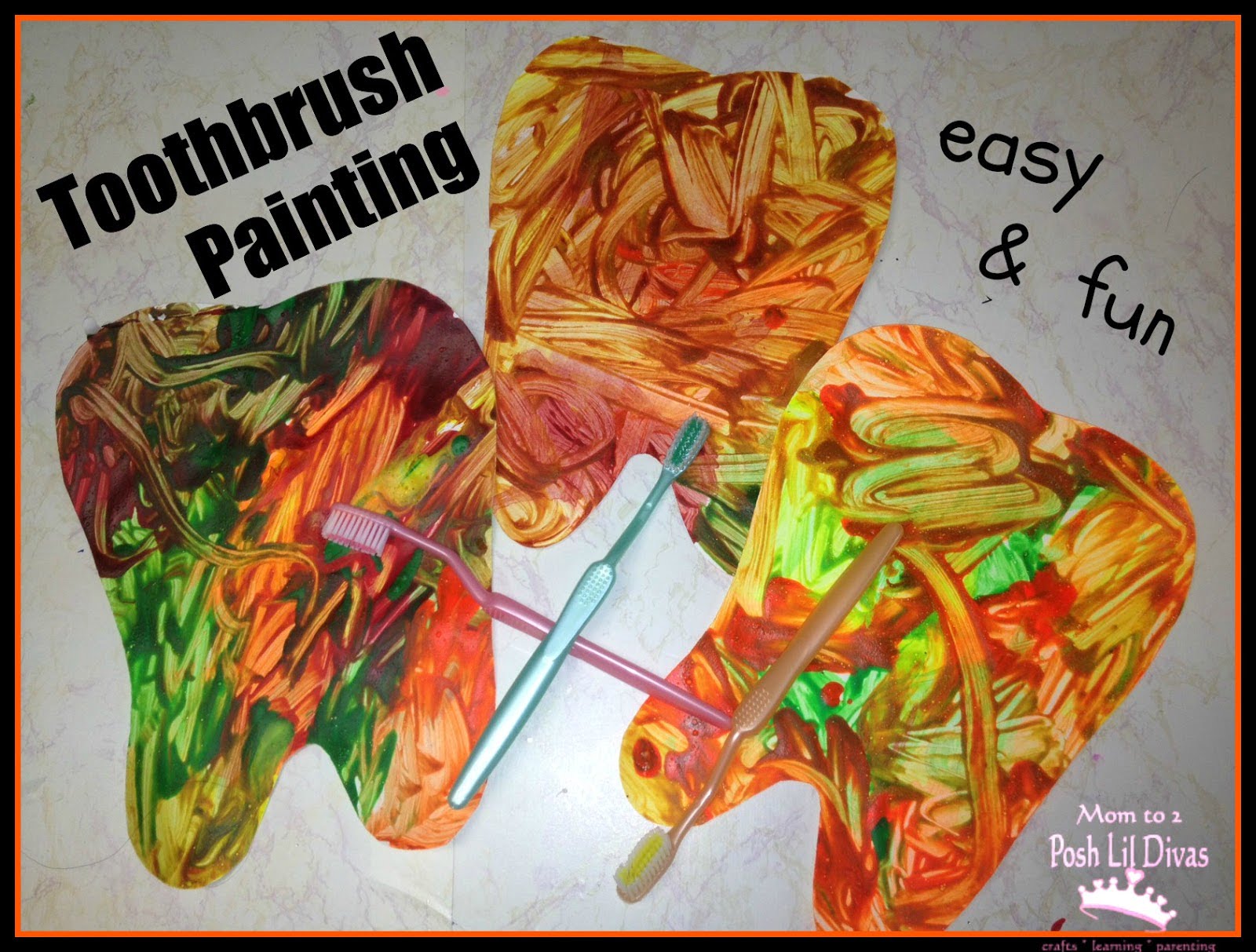 Painting With Toothbrushes