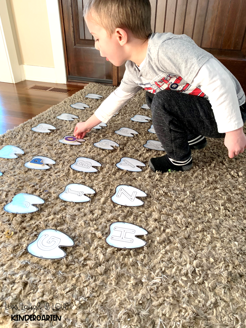 Tip Toe Teeth Letter Matching