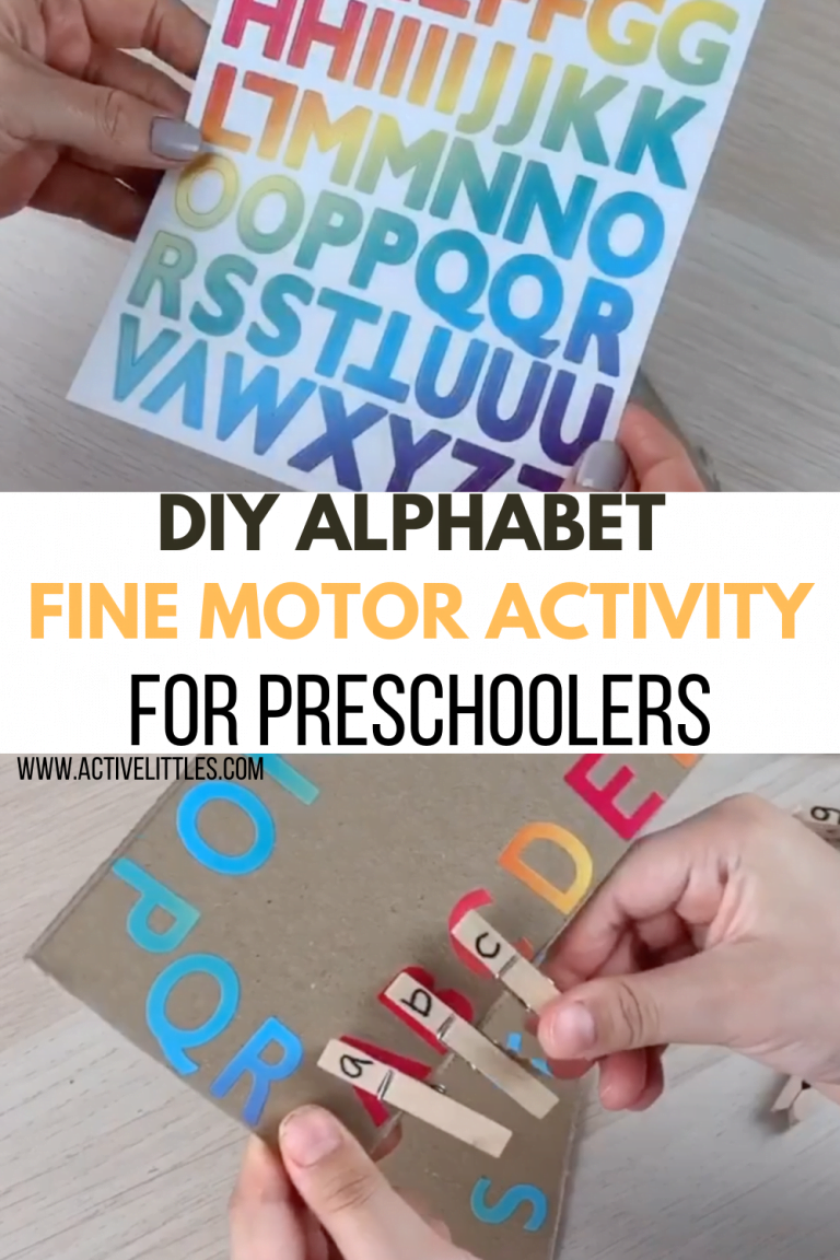 DIY Alphabet Fine Motor Activity for Preschool