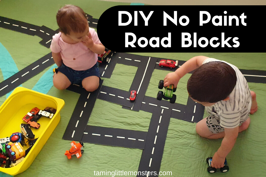No Paint DIY Road Blocks