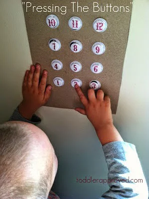 “Pressing the Buttons” – Homemade Elevator Activity