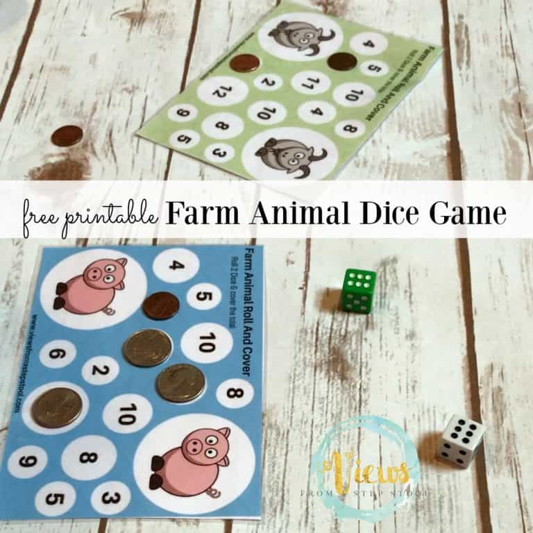 Farm Animal Dice Game